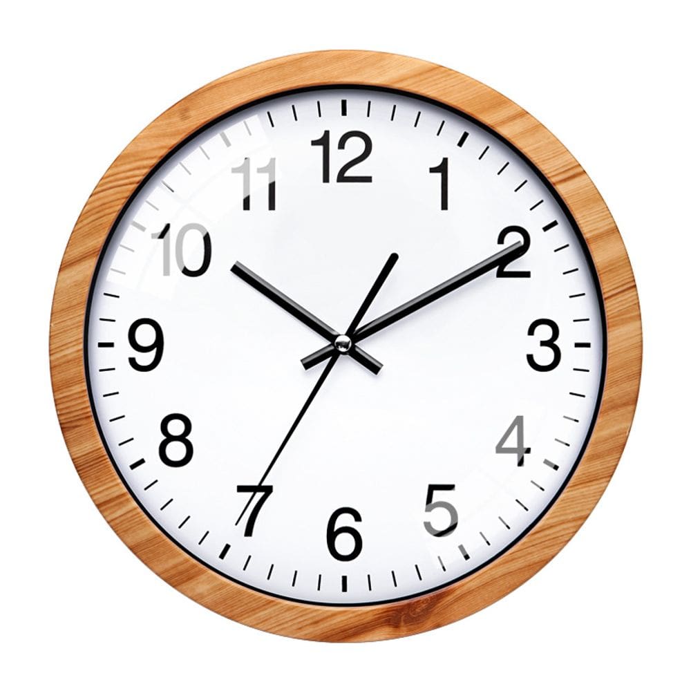 Relógio de parede Modern 10 Silent Non-Ticking Quartz Plastic