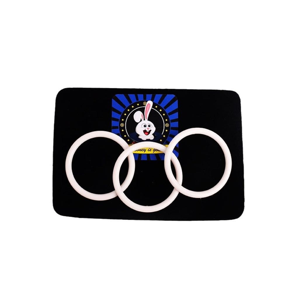 Suporte de ilusão de PVC para comer moedas Magic Ring Trick 16x11cm