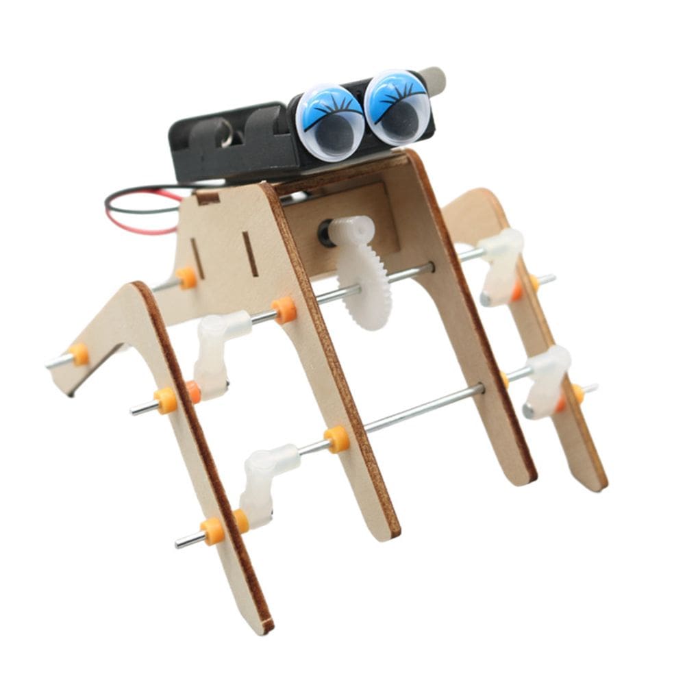 Kit DIY Robot Spider: experimentos científicos STEM de madeira