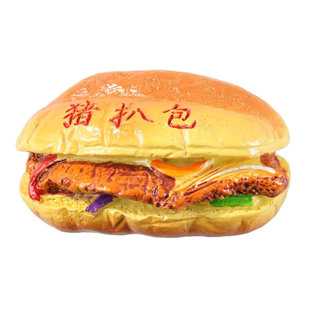 Imã de geladeira Creative Resin 3D Pork Bun Design 1 kg