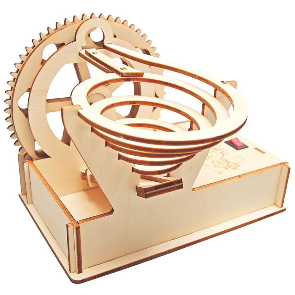 Kit científico Marble Run Roller Coaster Wooden DIY STEM de mais de 8 anos