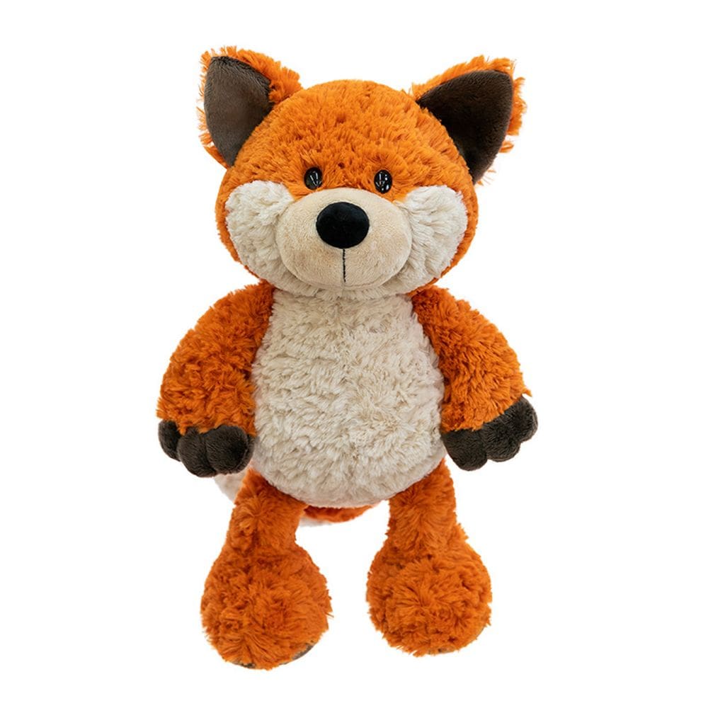 Boneca de brinquedo de pelúcia Orange Fox 35 cm de pelúcia macia
