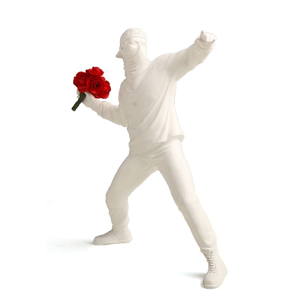 Escultura: estátua, resina, arte de rua, figura abstrata de 18 cm