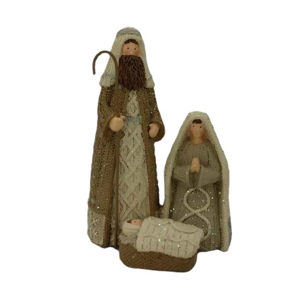 Estátuas do Presépio Estatuetas de resina da Sagrada Família de 18 cm