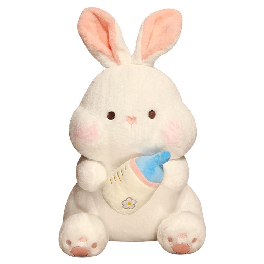 Boneca de desenho animado de pelúcia Baby Bunny de pelúcia de 40 cm - branca