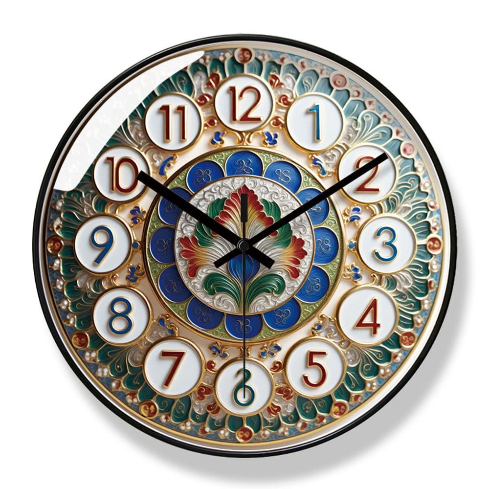 Relógio de parede Creative Silent, relógio de quartzo sem tique-taque de 30 cm