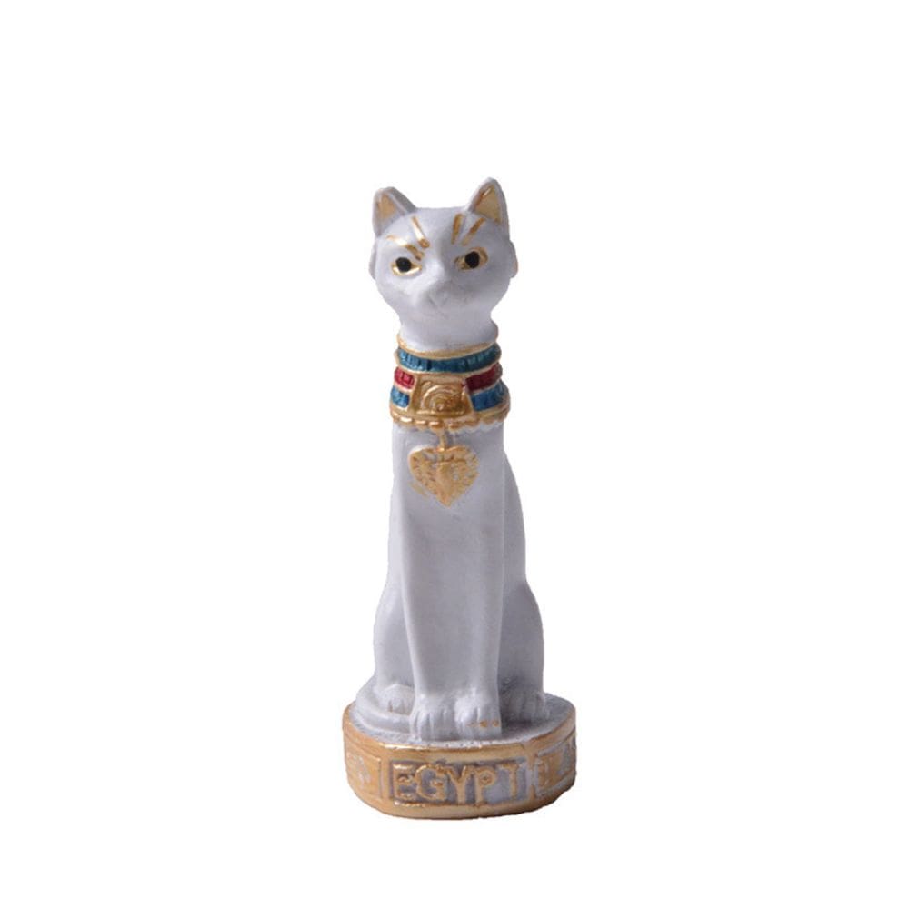 Escultura: ornamentos de estátua de resina de gato egípcio Bastet