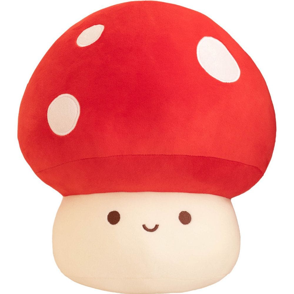 Boné vermelho de pelúcia Cartoon Mushroom Doll de 10 cm
