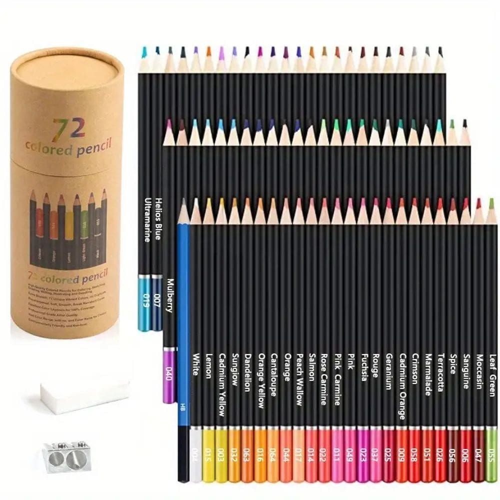 Conjunto de lápis de cor premium, 30 unidades — cores vibrantes