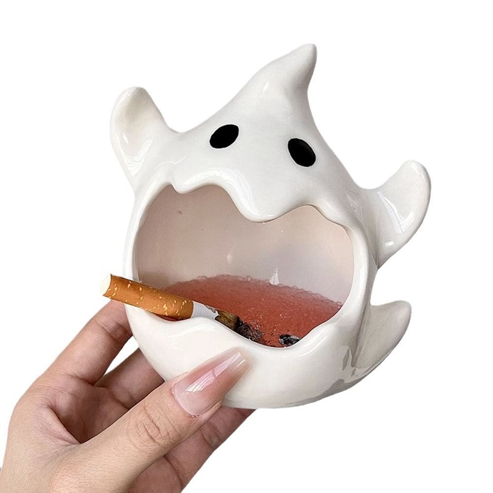 Cinzeiro Funny Halloween Ghost Ceramic para fumantes