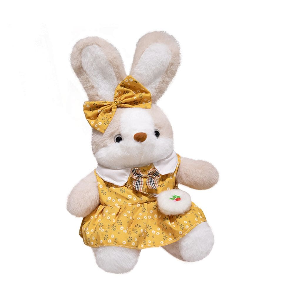 Brinquedo de pelúcia Bunny Doll, desenho animado, coelho, amarelo, 25 cm