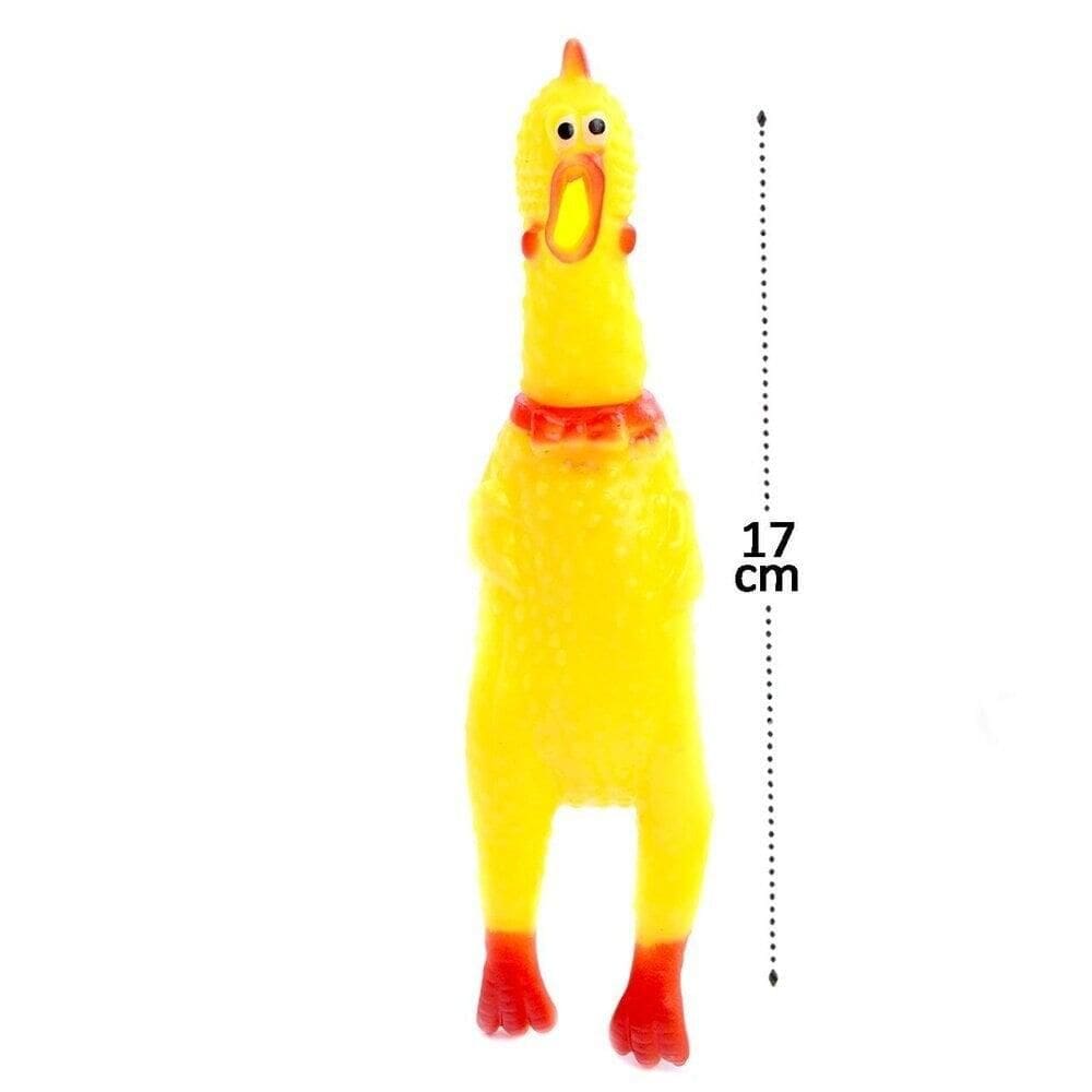 Mordedor Para PET Frango de Borracha 17cm - Tudo em Caixa