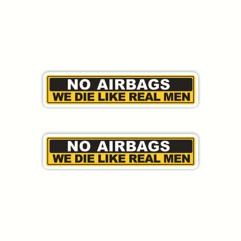 Adesivo sem airbags, aviso: 10 unidades/lote, 10,6 x 6,2 cm, PVC impermeável