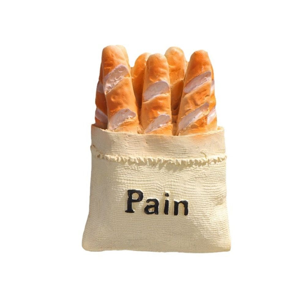 Ímã de geladeira, baguetes francesas, pão, resina 3D