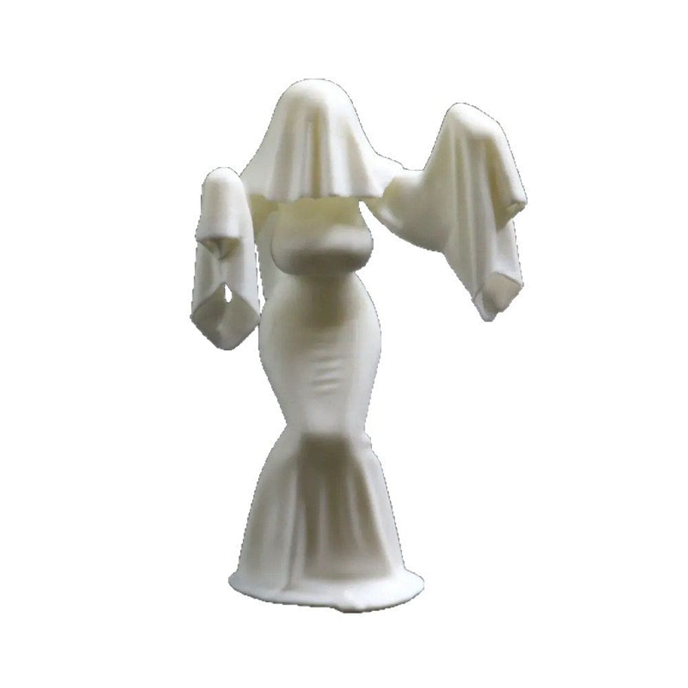 Estatueta Ghost Bride impressa em 3D com decoração de Halloween de 14 cm
