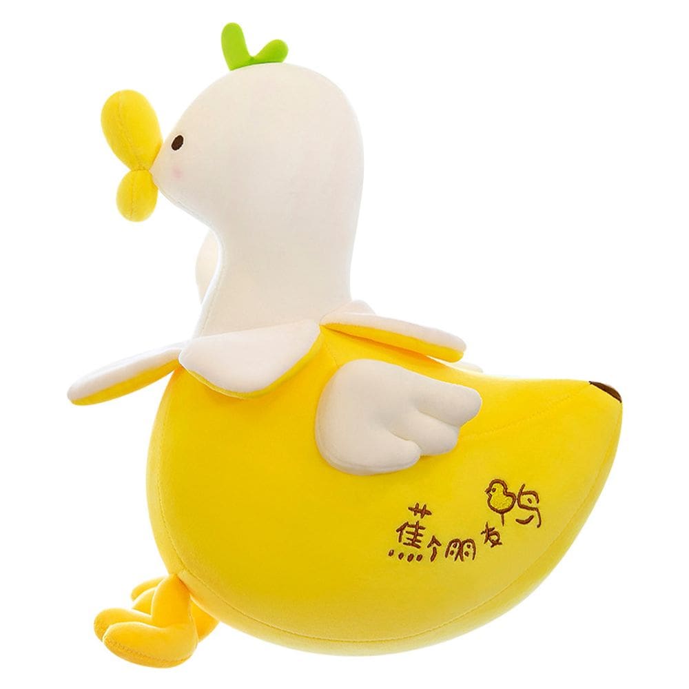 Brinquedo de pelúcia Banana Duck Doll, desenho animado de 23 cm, amarelo recheado, Ani