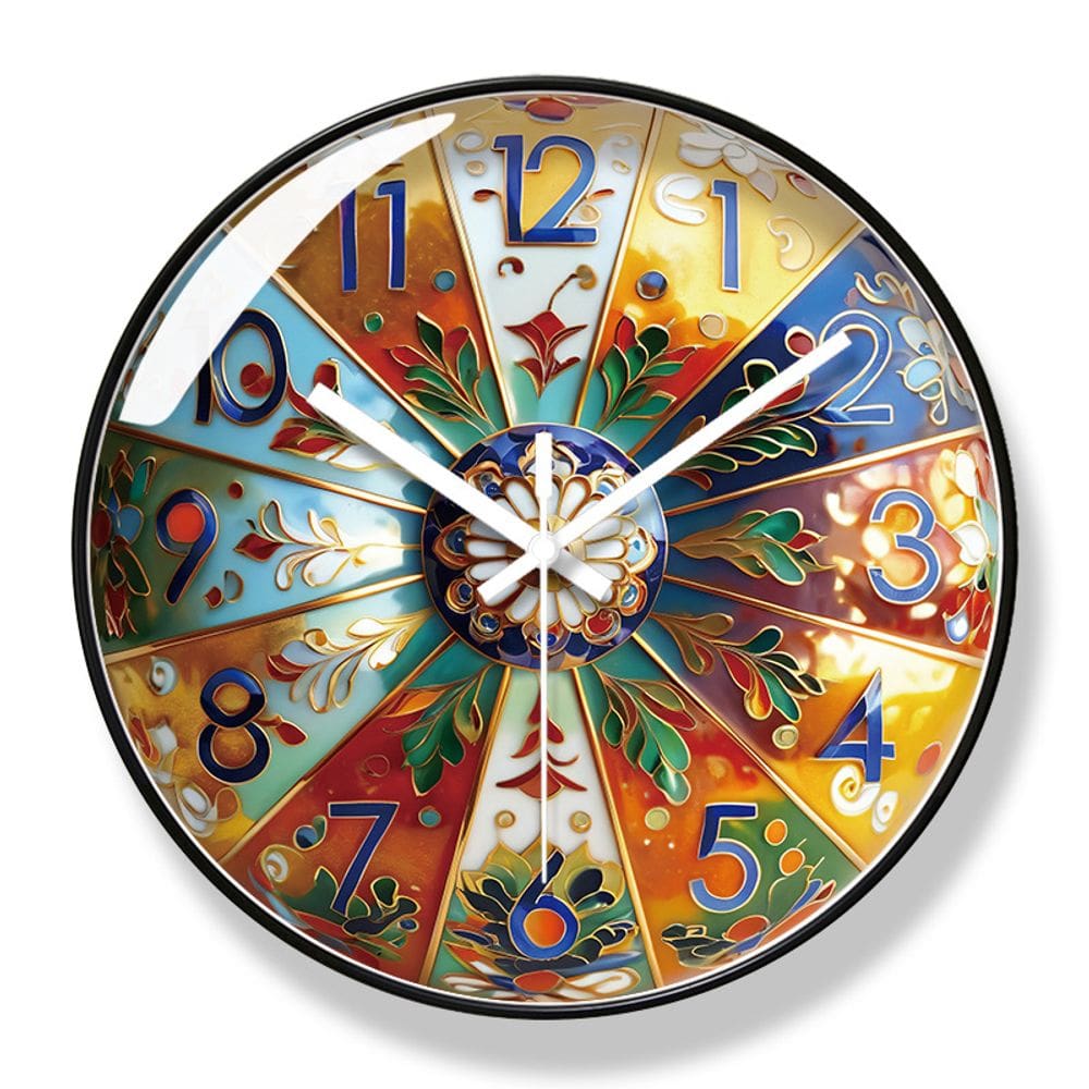 Relógio de parede Creative Vintage de 30 cm, quartzo silencioso sem tique-taque