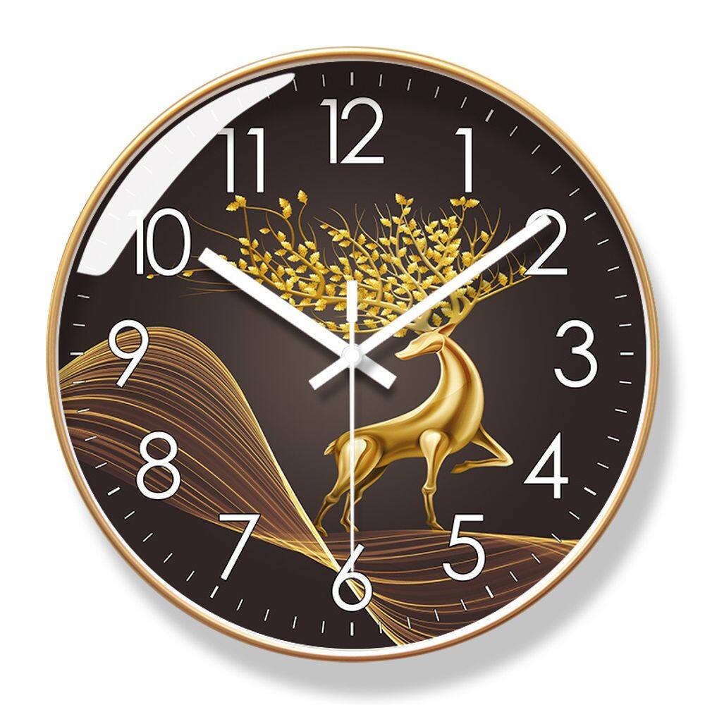 Relógio de parede Gold Deer Silent Non-Ticking 30x30cm