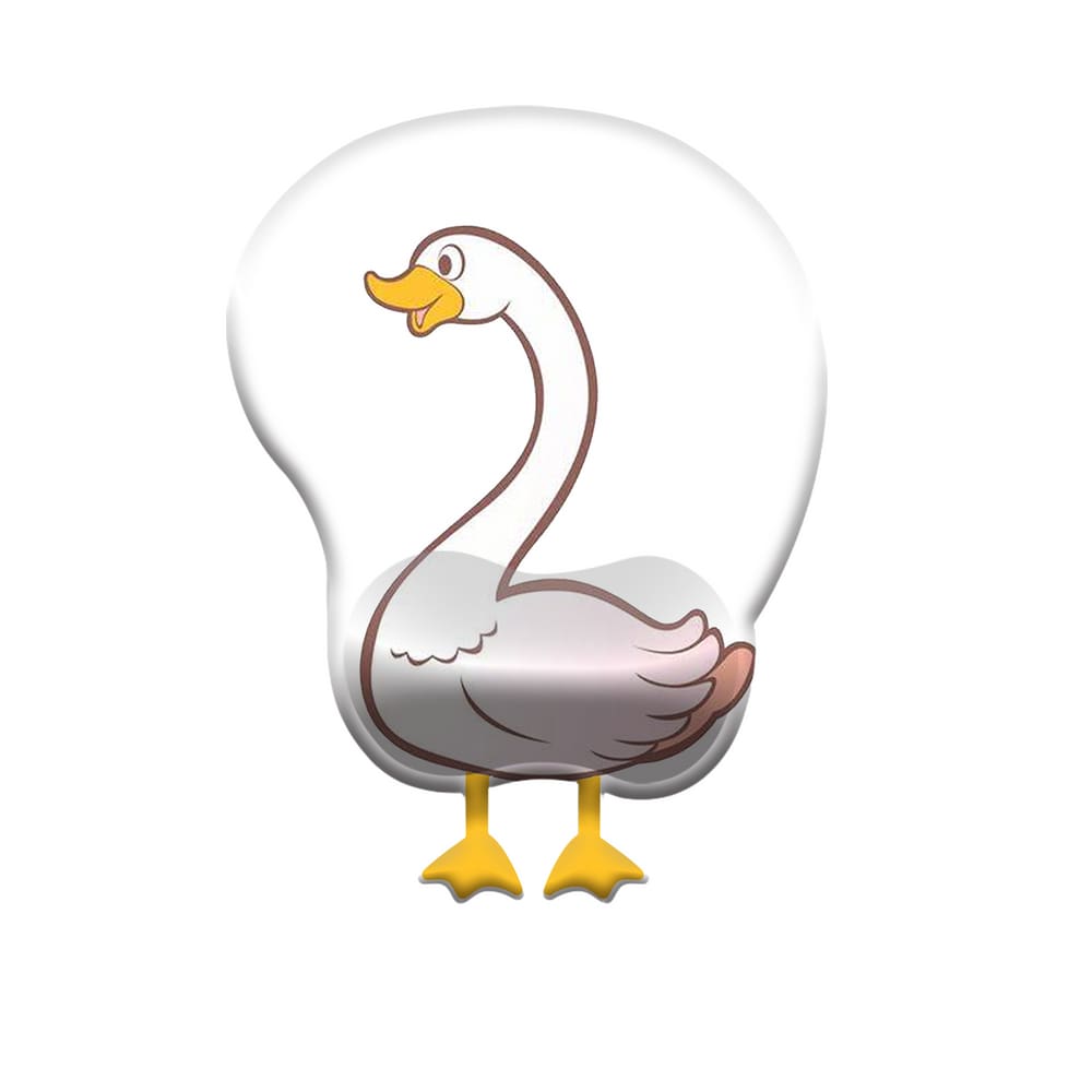 Suporte de pulso para mouse pad Cute Duck Design Silicone 260 x 200 x 30 mm