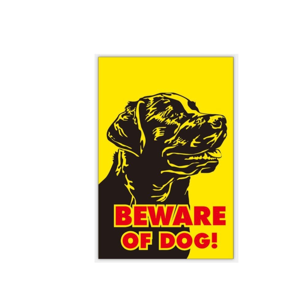 Adesivo de advertência: Decalque de vinil Beware of Dog, 10 unidades/lote