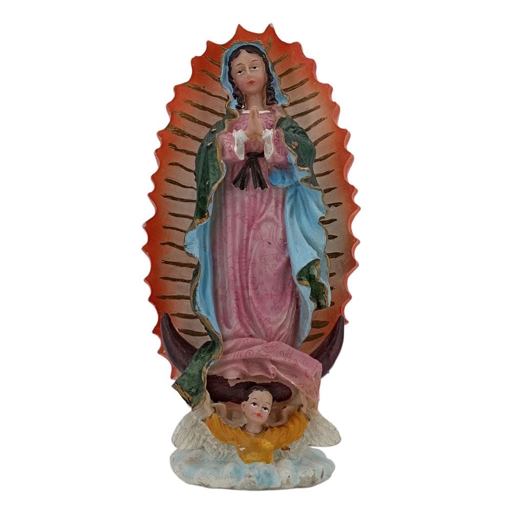 Estatueta do Coração Sagrado da Estátua da Virgem Maria em resina 22cm