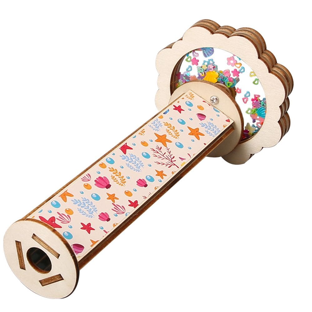 Kit de experimentos científicos: caleidoscópio DIY de madeira para crianças