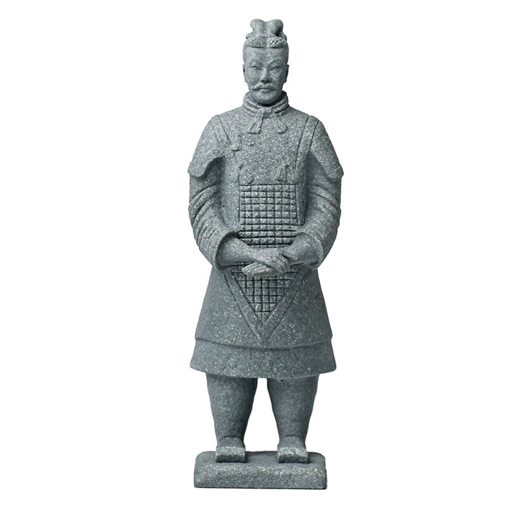 Escultura: estátua, guerreiro de terracota, antigo soldado chinês