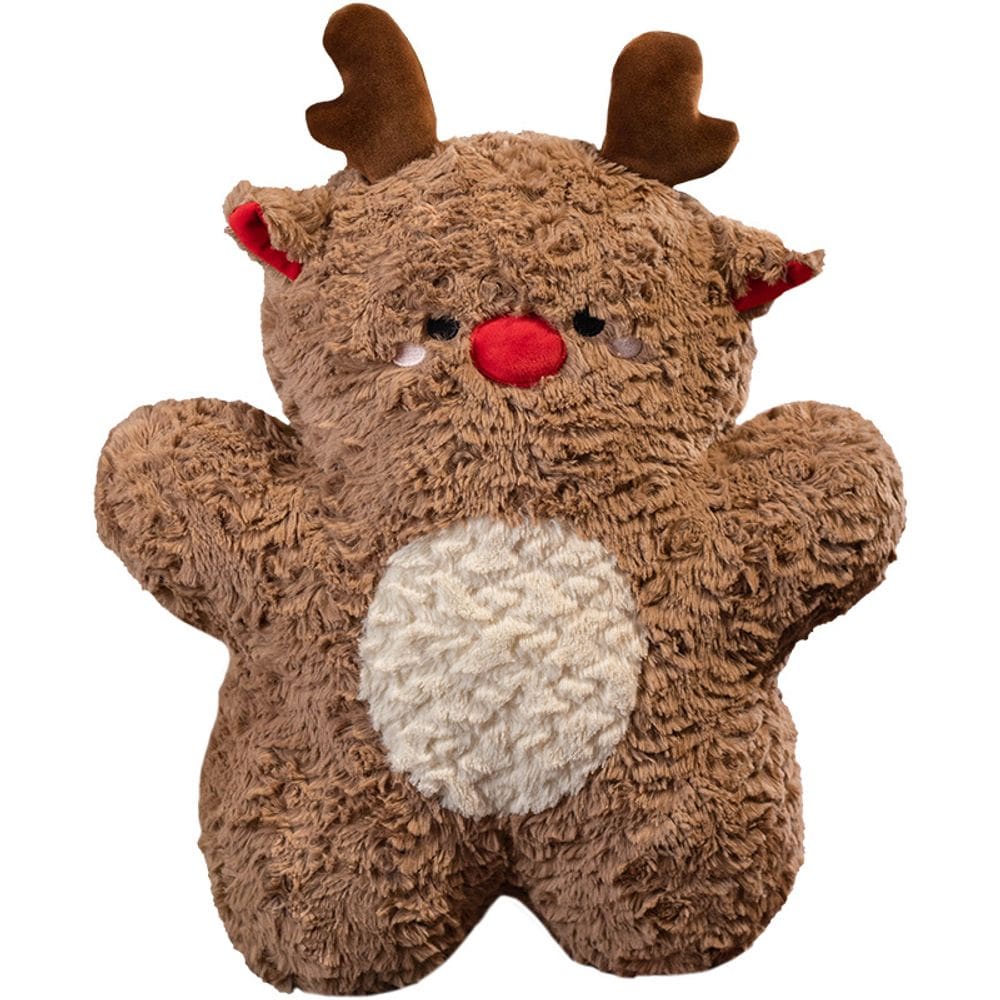 Decoração de Natal de rena de desenho animado de boneca de pelúcia 45 cm