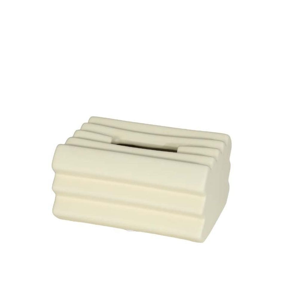 Tampa de caixa de lenços, listra cerâmica, estilo europeu