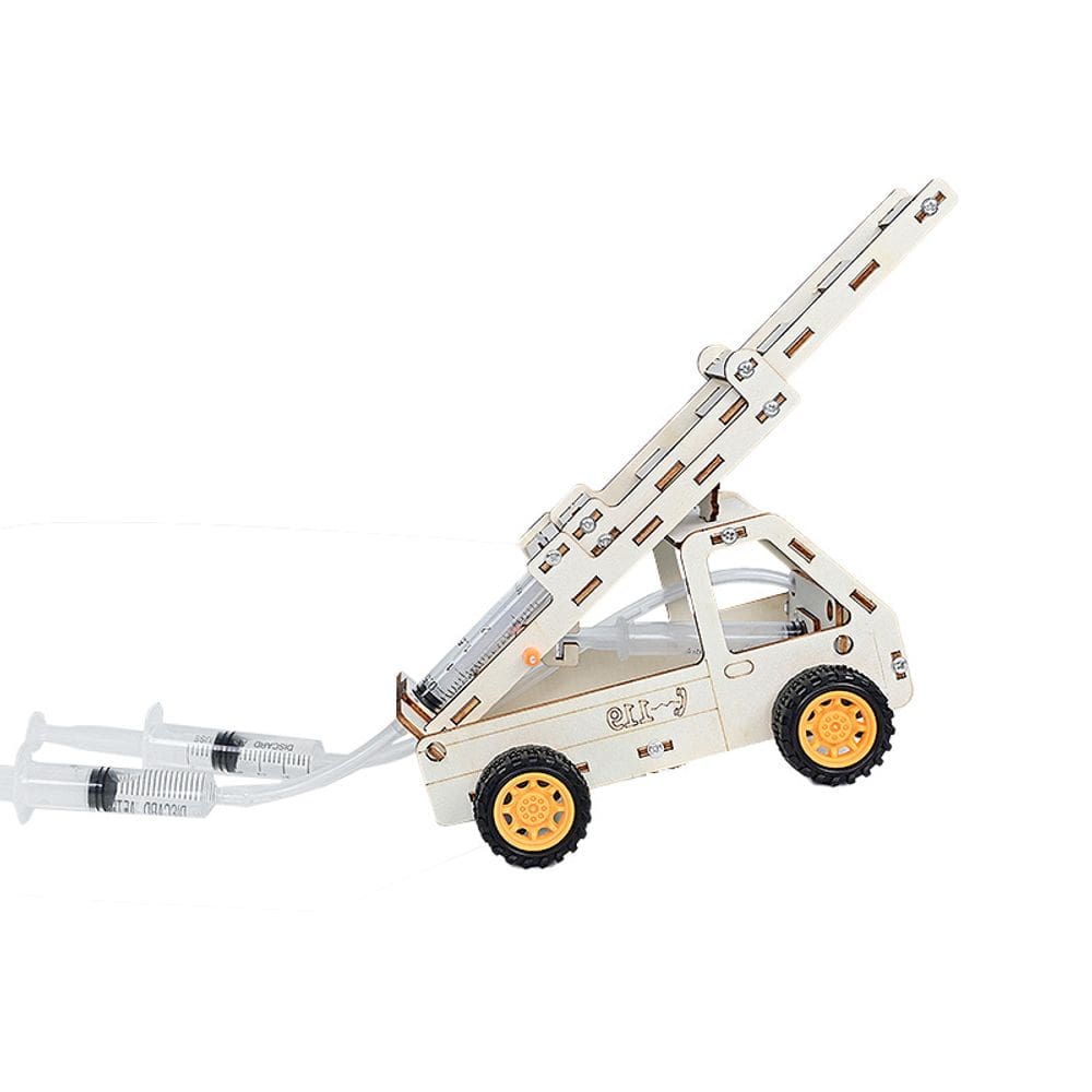 Kit de caminhão de bombeiros hidráulico de madeira Science Experiments