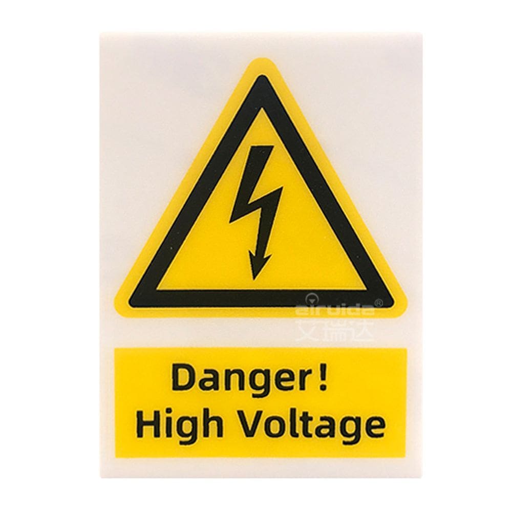 Adesivo de aviso Danger High Voltage 10 unidades/lote