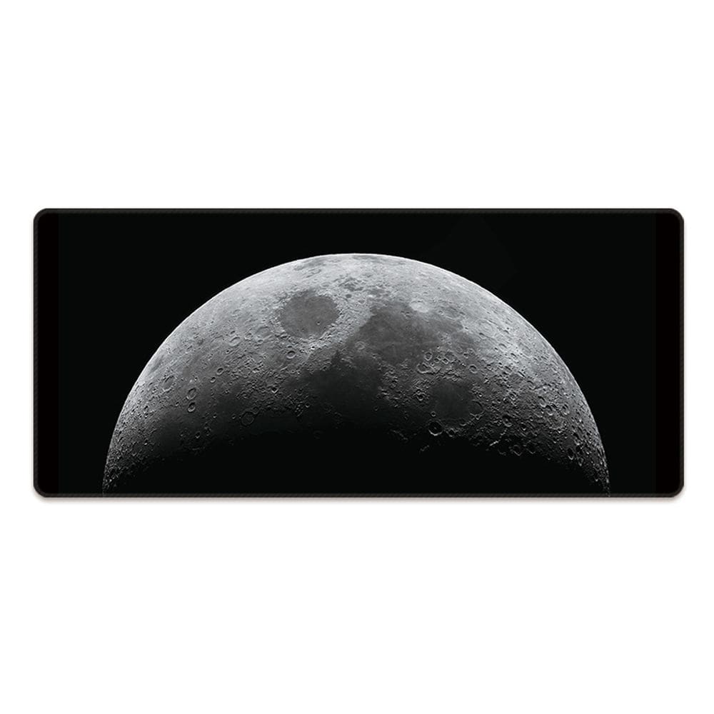 Mouse pad grande 800x300x0,2 cm com superfície lunar realista