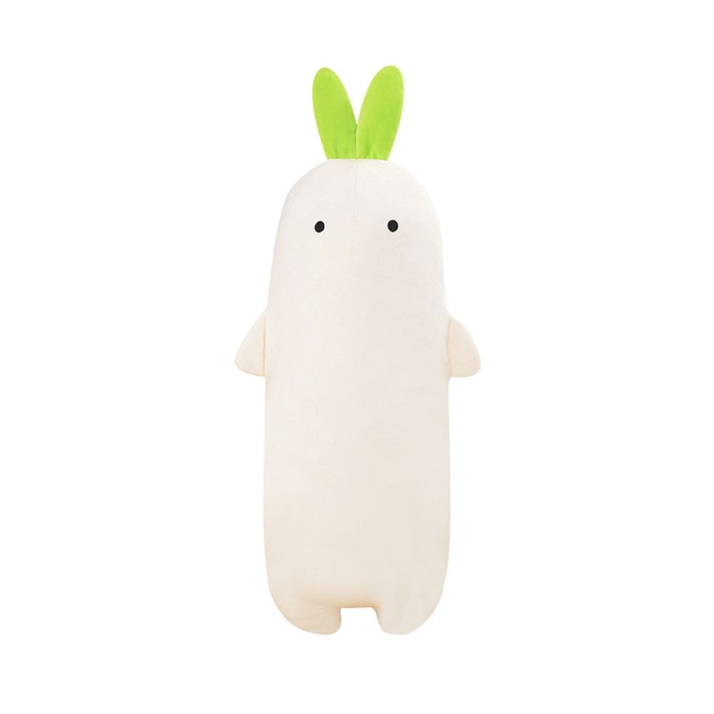Boneca de rabanete branco de brinquedo de pelúcia de 40 cm - Vegetais recheados de desenhos animados