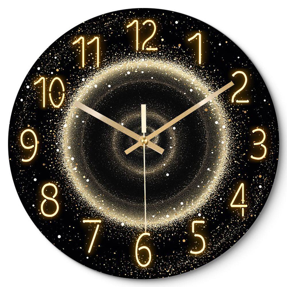 Relógio de parede Starry Sky Design 30 cm silencioso sem tique-taque