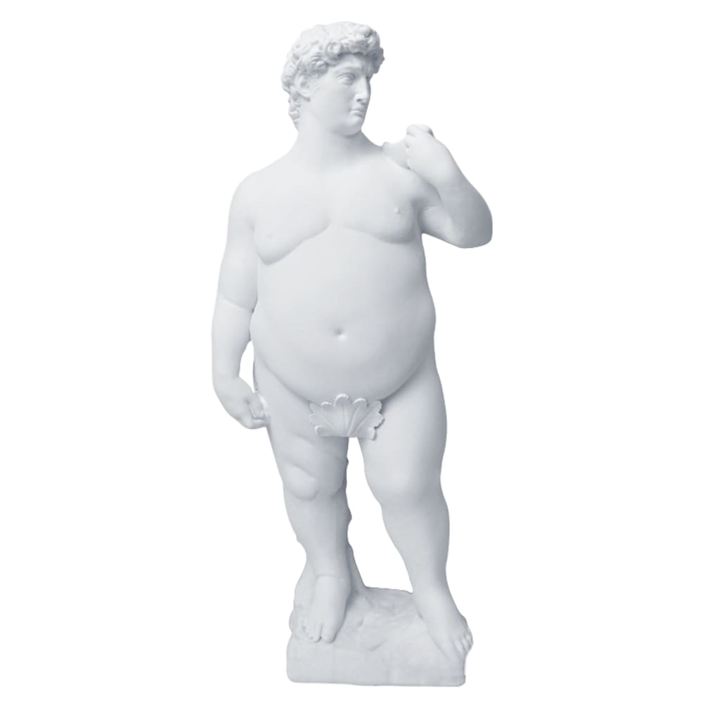 Resina criativa Sculpture Fat David 25cm - 519g