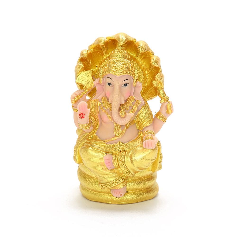 Estatueta de resina de estátua tailandesa de Ganesha de 12,5 cm do deus hindu do Pr