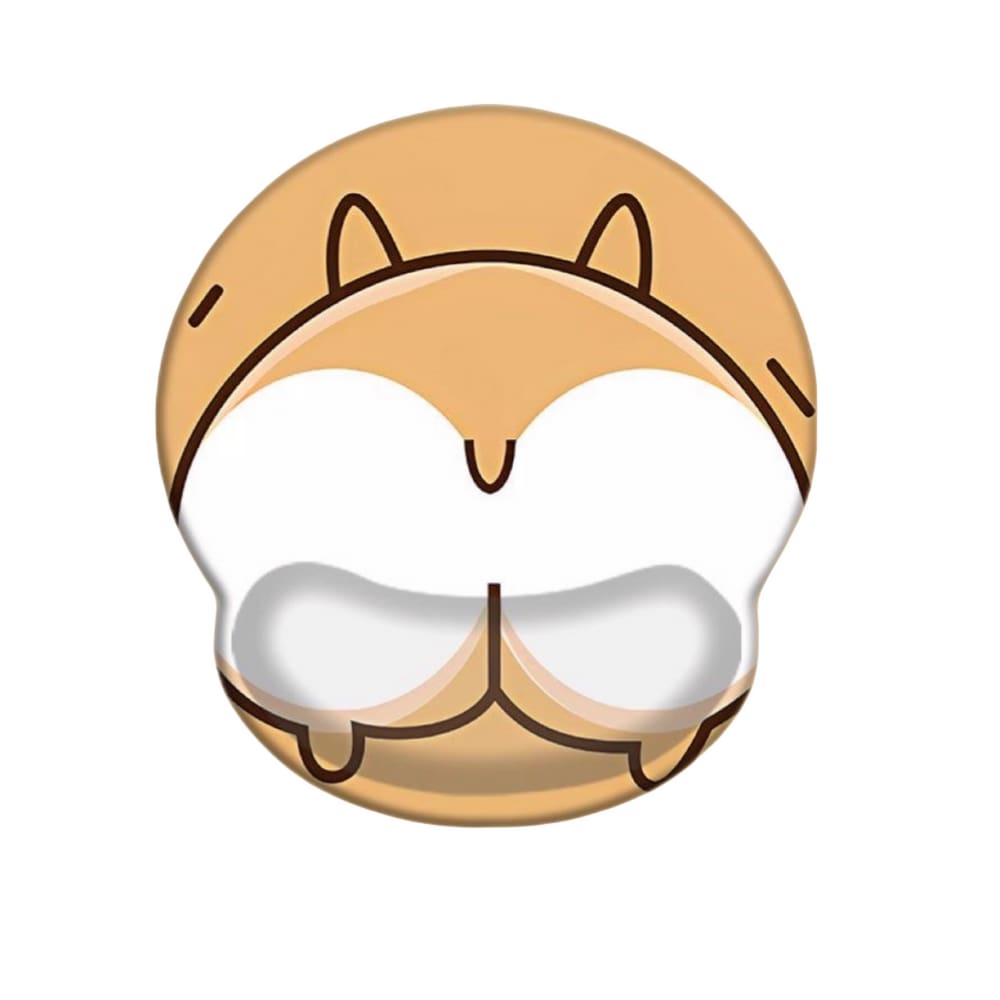 Mouse pad de descanso de pulso Cute Corgi Design Silicone 22x24cm