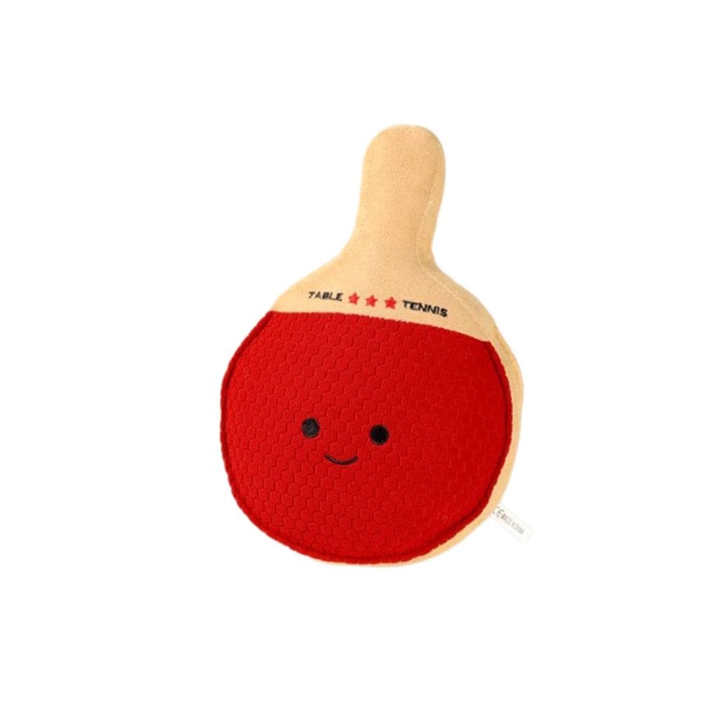 Pá de pingue-pongue realista de brinquedo de pelúcia 27x18cm para crianças