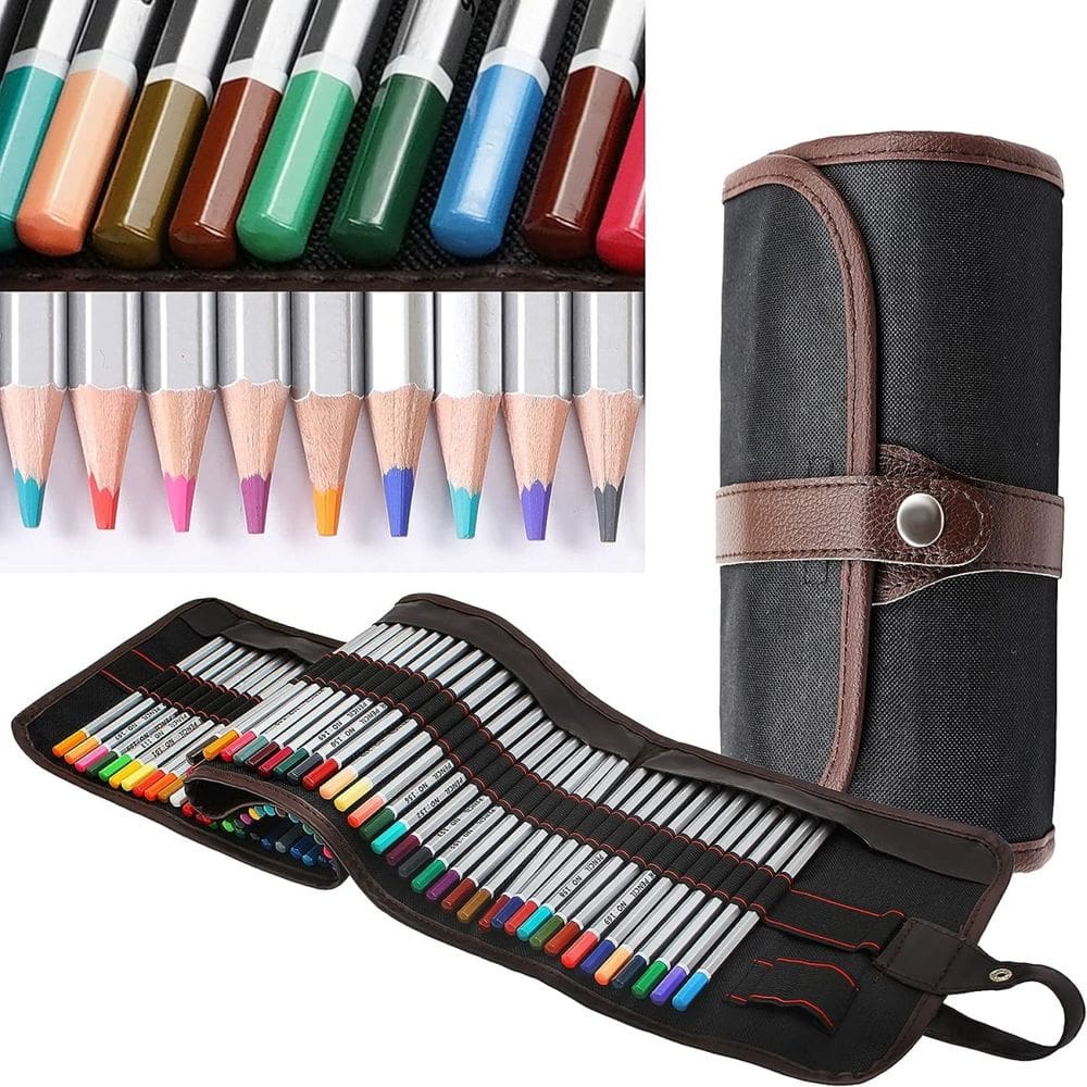 Conjunto de lápis Sketch de 72 cores, 35 unidades com caneta premium à base de óleo