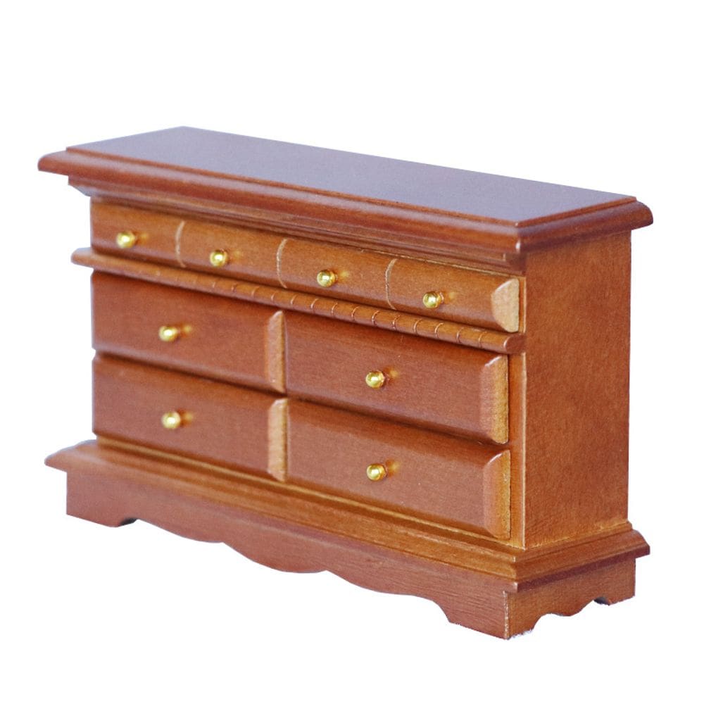 Cômoda de casa de bonecas em miniatura em escala 1:12