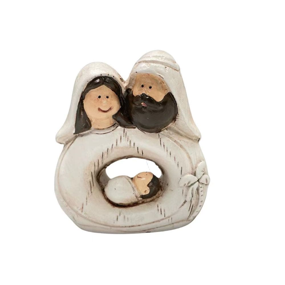 Estátuas Estatuetas de resina da Sagrada Família 6 cm Maria José Jesus