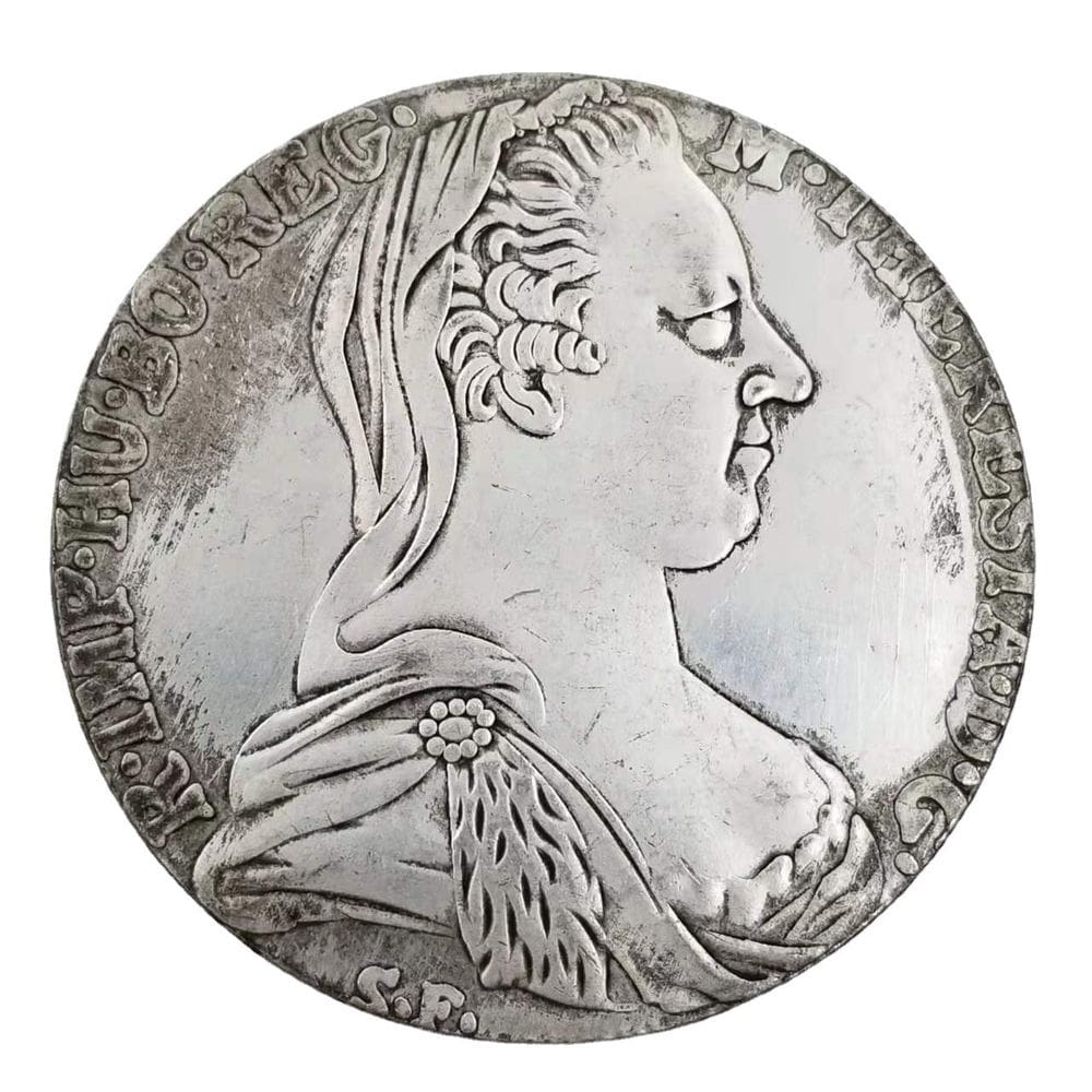 Moeda comemorativa com núcleo de cobre banhada a prata 45mm