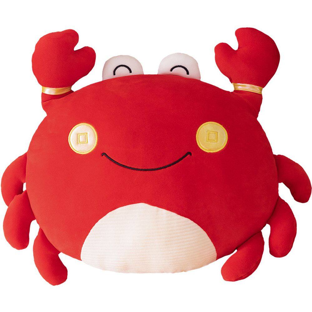 Brinquedo de pelúcia, caranguejo de desenho animado, 50 cm, bicho de pelúcia macio para crianças