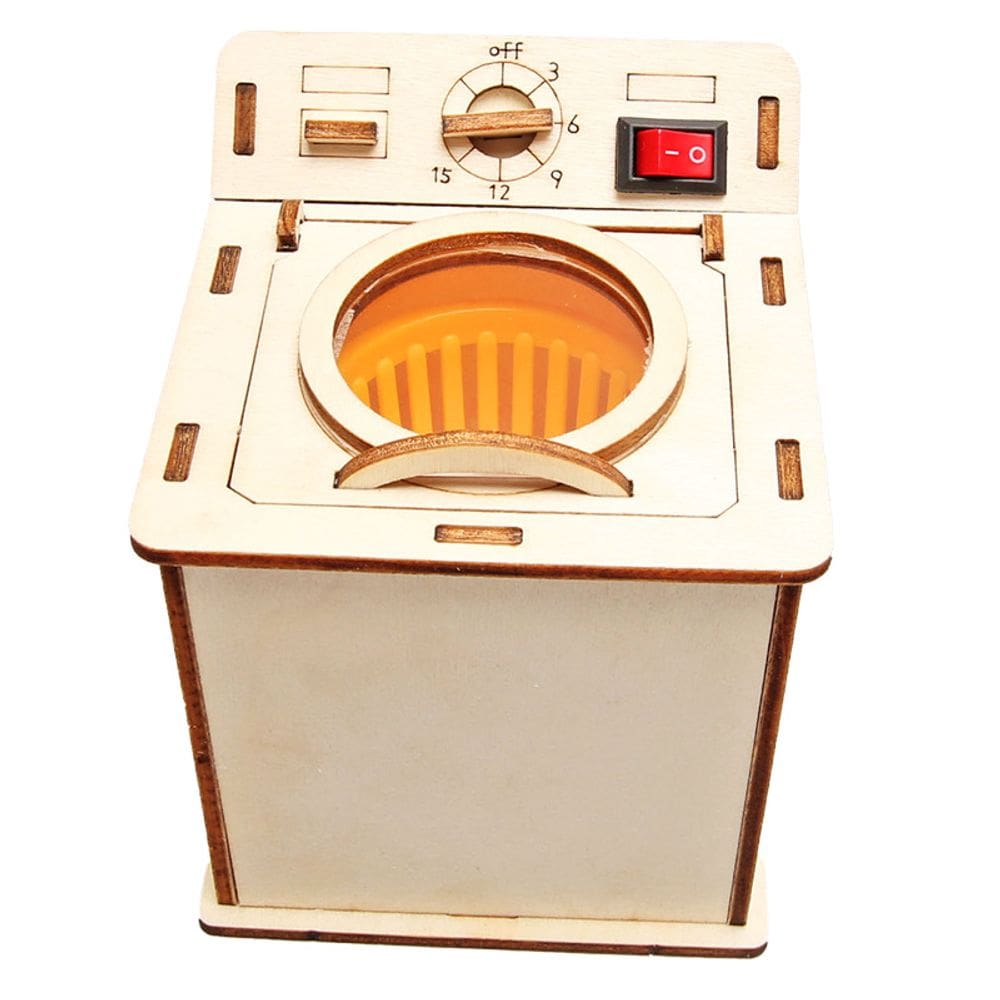 Máquina de lavar roupa de madeira Science Experiments para crianças
