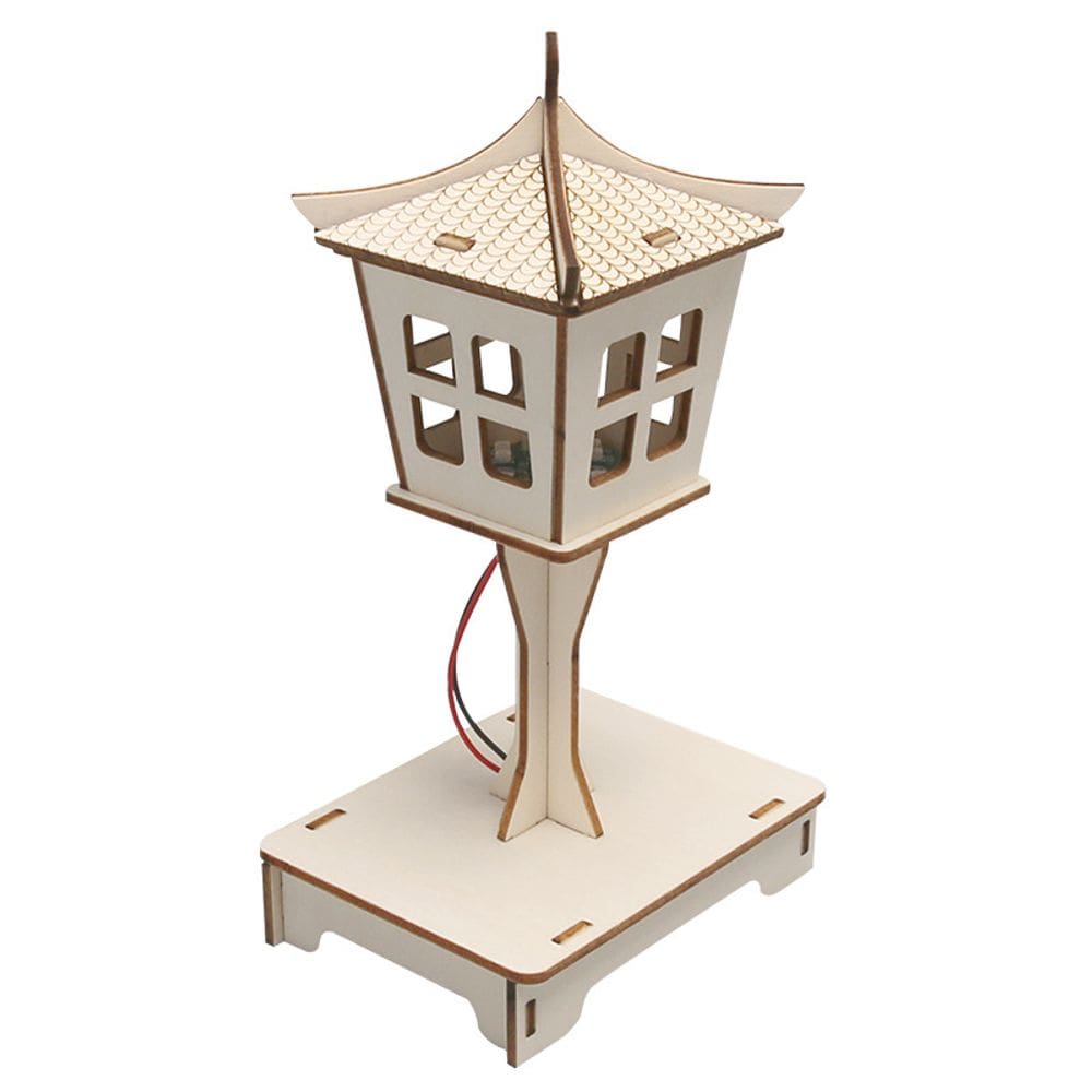 Kit de lâmpadas de controle de voz de madeira Science Experiments para crianças