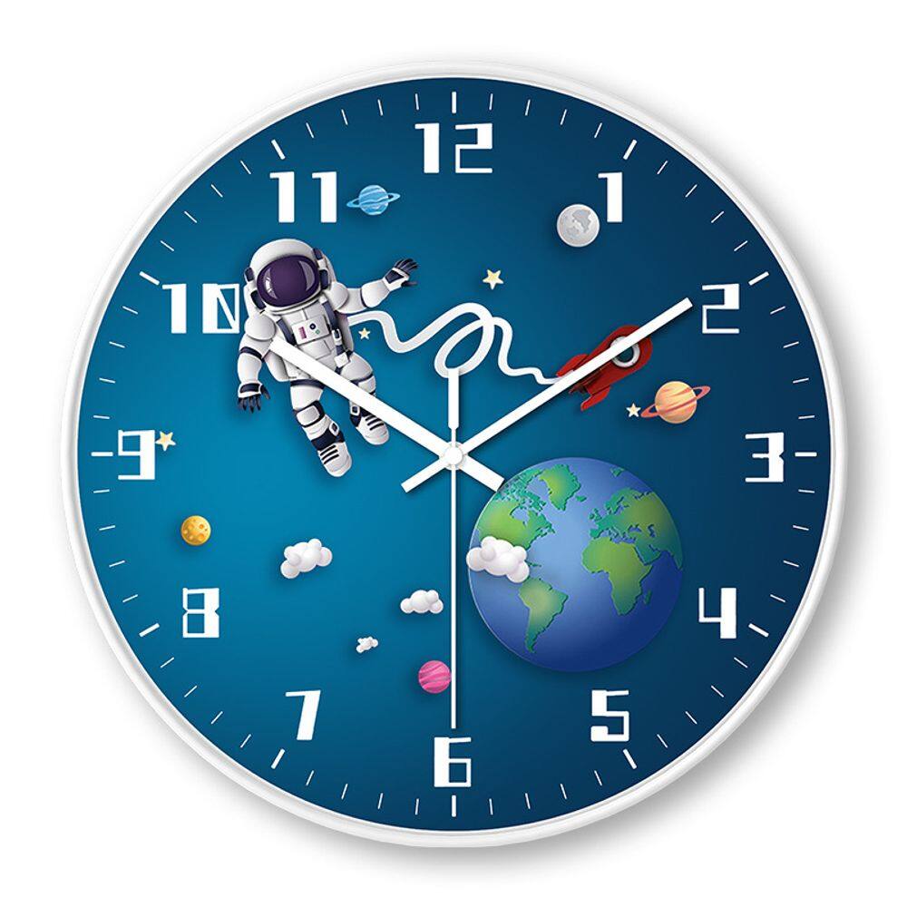 Relógio de parede Space Astronaut 30cm Silent Non-Ticking
