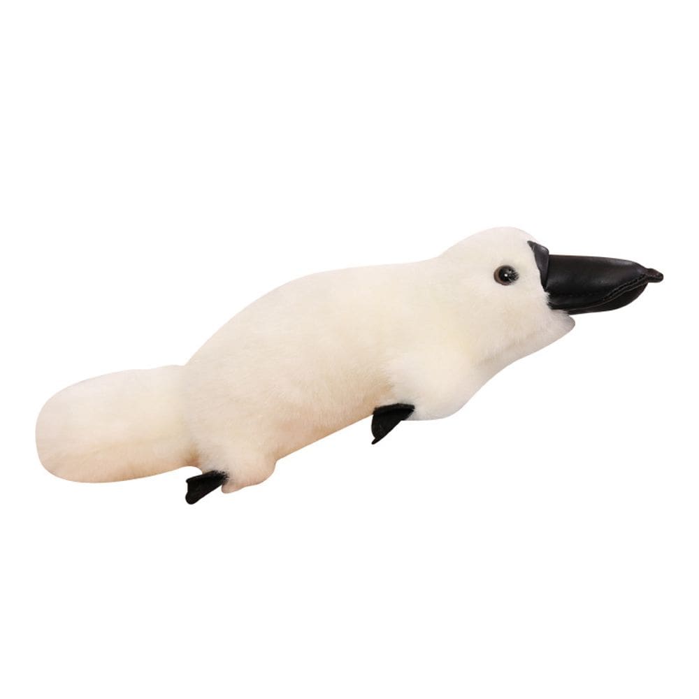 Brinquedo de pelúcia Platypus Duck Doll, 35 cm, bicho branco de pelúcia