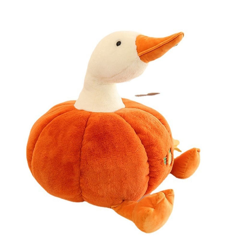 Almofada de pelúcia Cute Pumpkin Duck de 50 cm para crianças