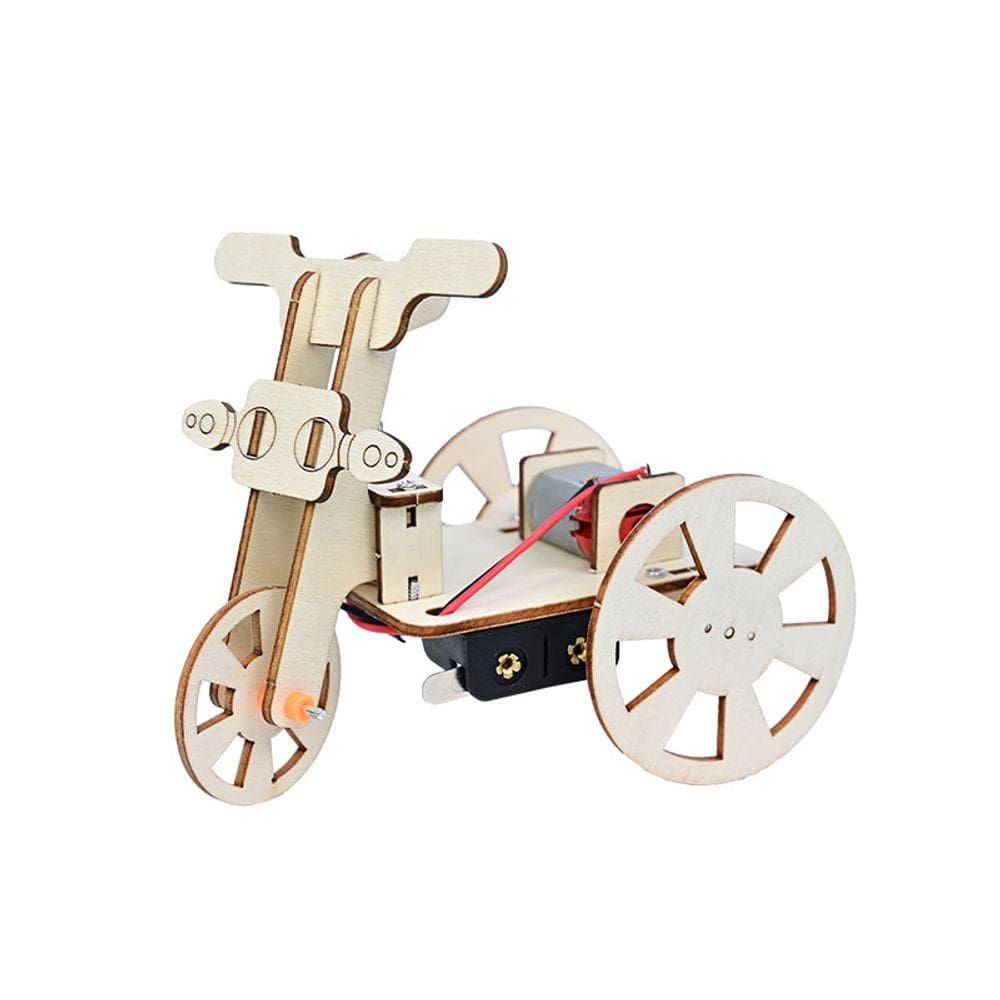 Kit científico de triciclo elétrico para crianças - DIY STEM Phy