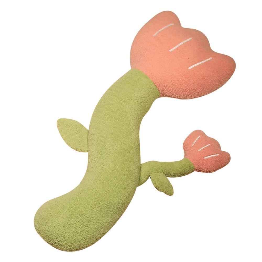 Almofada corporal de flor de tulipa de pelúcia, boneca, desenho animado, 92 cm